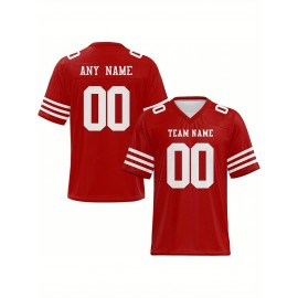 Customized football jerseys, personalized football shirts, printed and sewn names and numbers, personalized football and tennis jerseys, outdoor sports matches