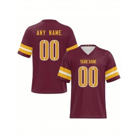 Customized football jerseys, personalized football shirts, printed and sewn names and numbers, personalized football and tennis jerseys, outdoor sports matches