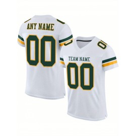 Customized football jerseys with personalized printed names and numbers. Customized large-sized Women's sports uniforms and sweatshirts are suitable for sports, outdoor sports, sports clothing, event clothing, sports style, and durable sports clothin
