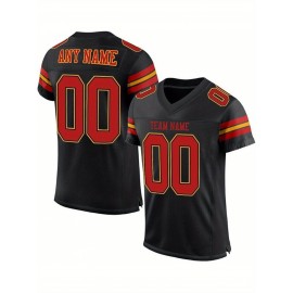 Customized football jerseys with personalized printed names and numbers. Customized large-sized Women's sports uniforms and sweatshirts are suitable for sports, outdoor sports, sports clothing, event clothing, sports style, and durable sports clothin