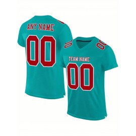 Customized football jerseys with personalized printed names and numbers. Customized large-sized Women's sports uniforms and sweatshirts are suitable for sports, outdoor sports, sports clothing, event clothing, sports style, and durable sports clothin