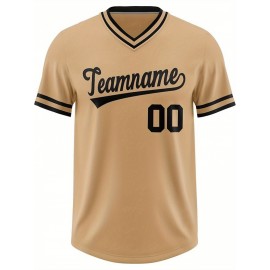 Customizable Plus Size V-Neck Baseball Jacket - Personalized Name & Number Stitched Design, Red/Black Contrast, Comfortable Non-Stretch Fabric, Breathable Summer Sports Shirt for Women, Casual Sportswear | Sporty Vneck Jacket | Durable Sportswear