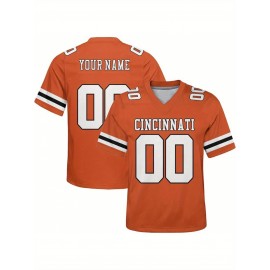 Customized plus-size football shirts, personalized short-sleeved shirts with any name and number, plus-size Women's football city team gifts